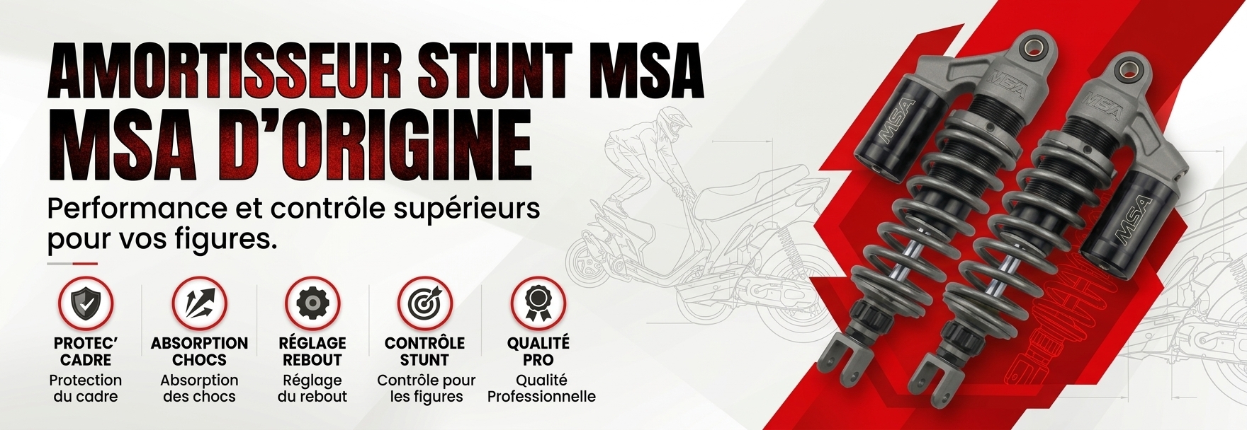 Amortisseur Stunt msa msa d'origine